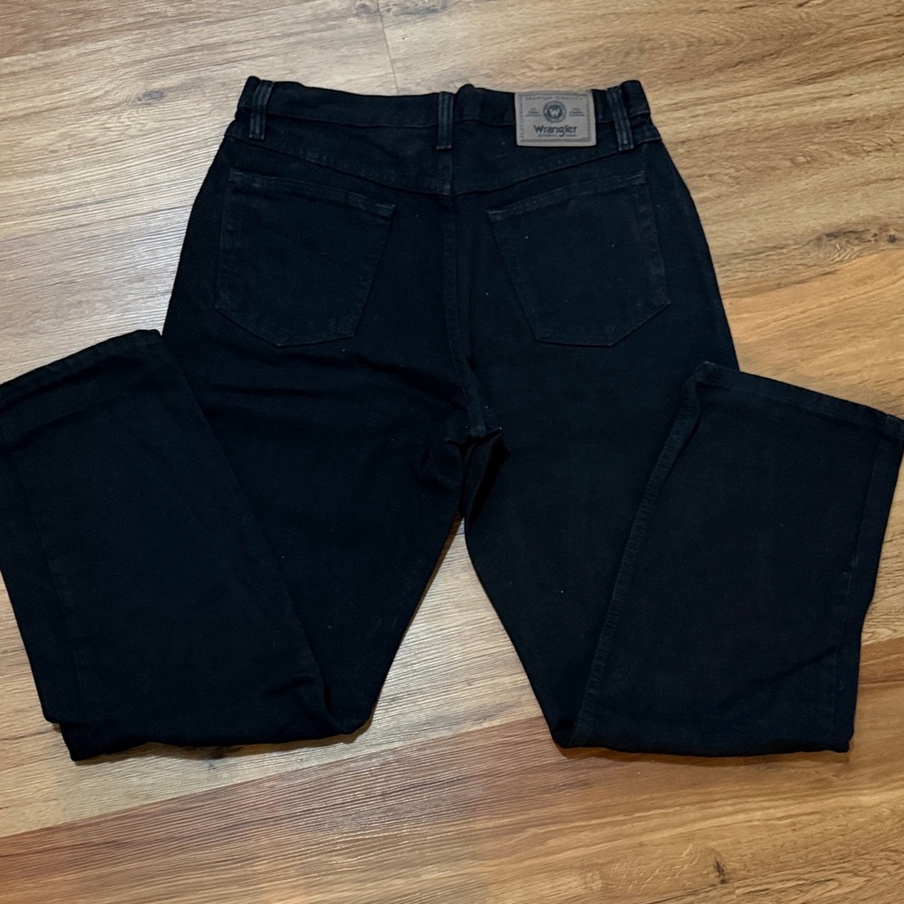 Vintage Wrangler Men's Relaxed Fit Black Jeans